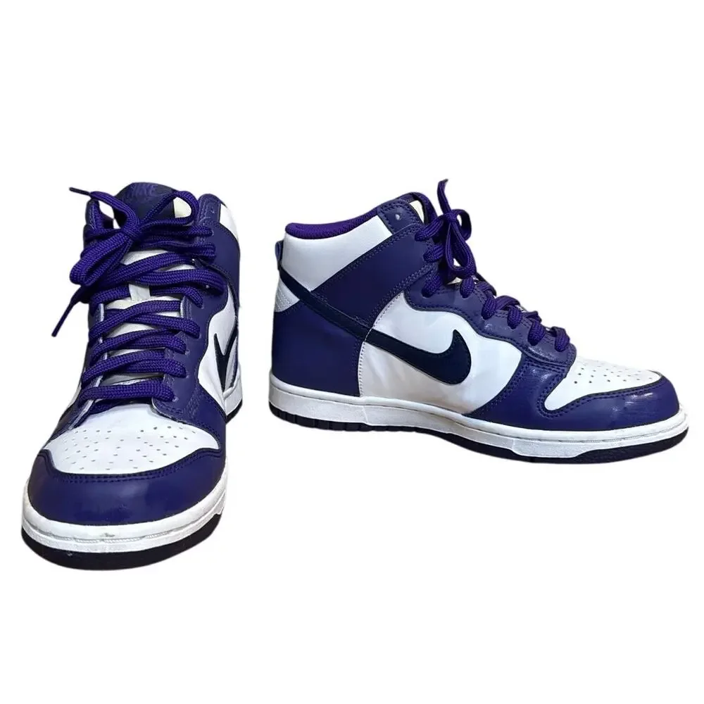 Nike Dunk High GS High Top Shoes Electro Purple Midnight Navy Size 6 6Y